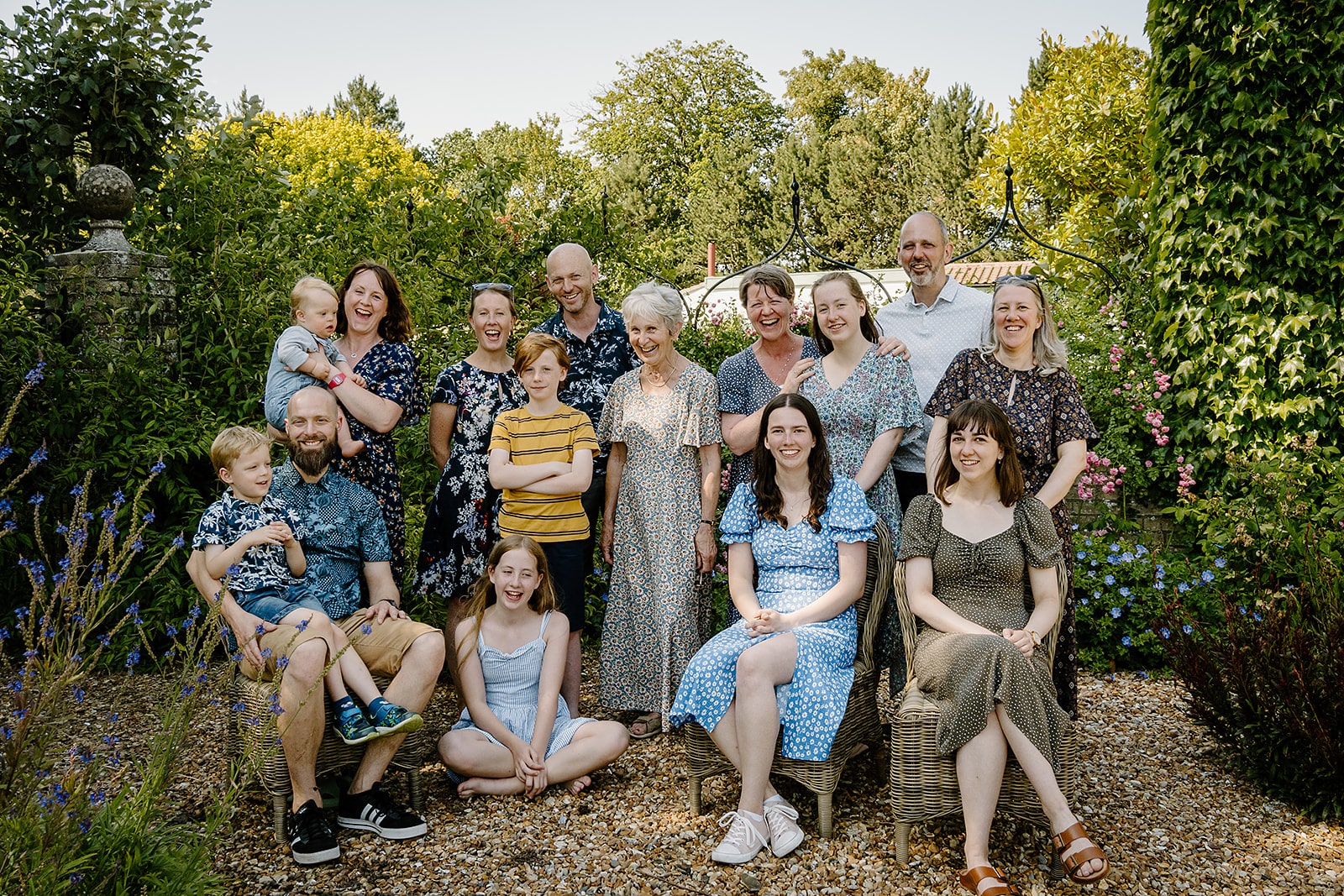 group family photograph in Norfolk 